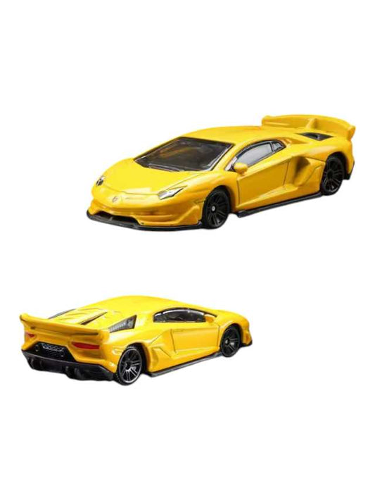 CCA Lamborghini Aventador SVJ Yellow 1:64 Scale Diecast