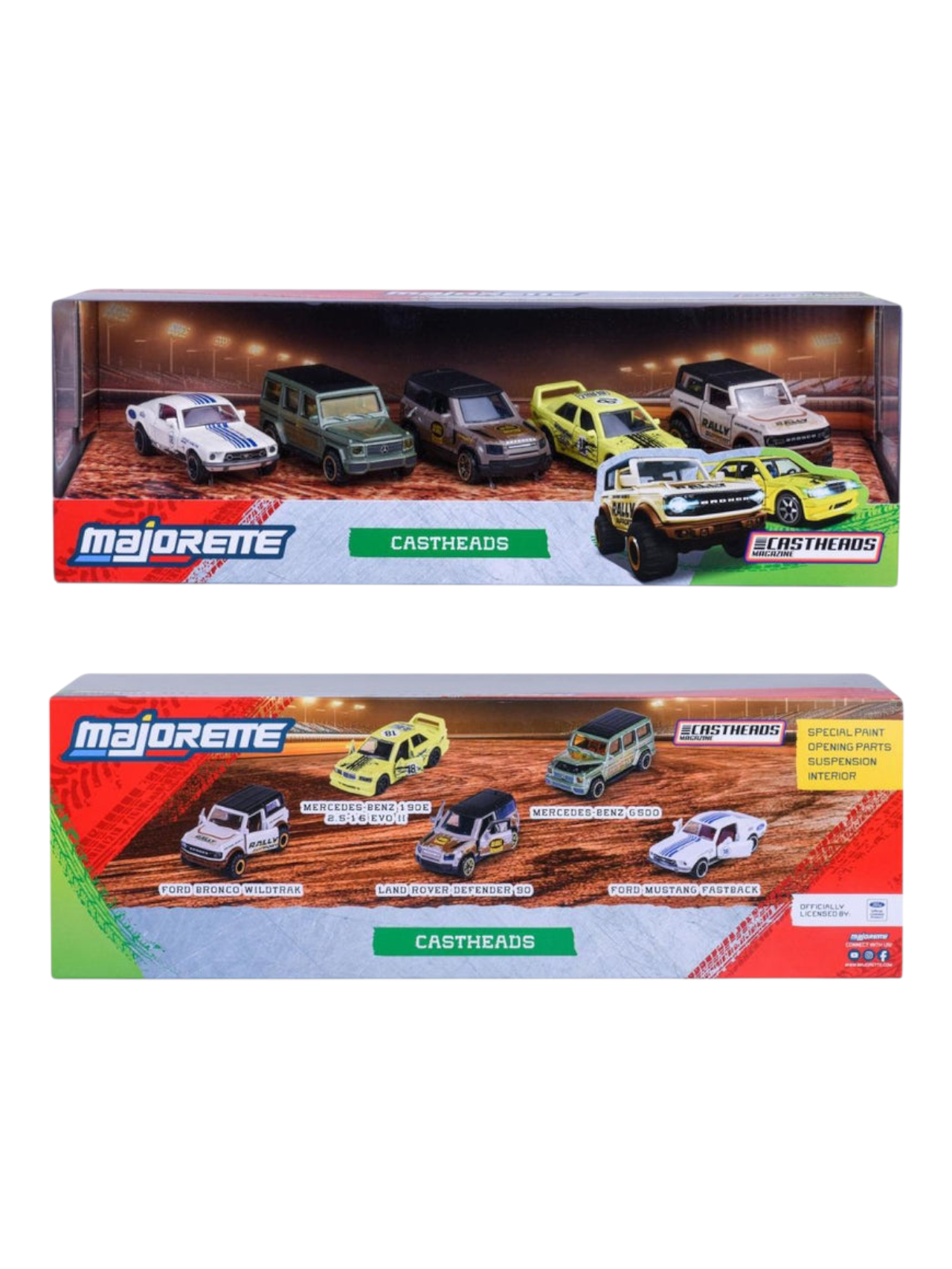 Majorette cast heads premium 5 car castheads special paint opening parts suspension 1:64 Scale 8504105002