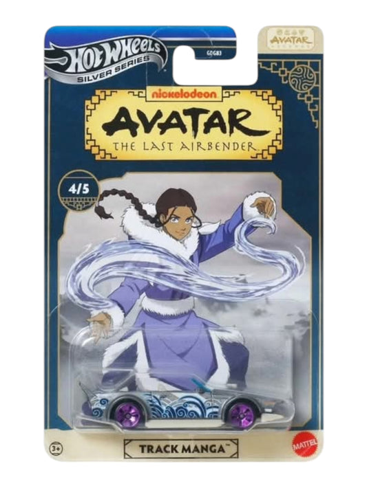 HotWheels Silver Series Avatar The Last Airbender "Track Manga" Imported Card Art 1:64 Scale