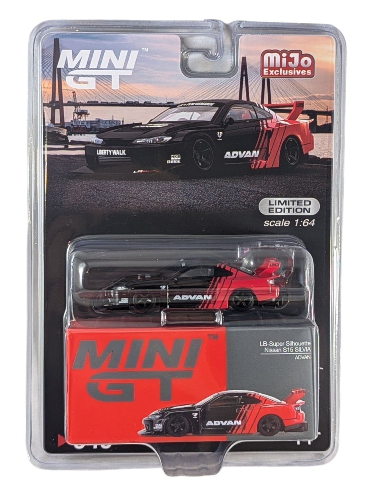 Mini GT LB-Super Silhouette Nissan S15 Silvia Advan Limited Edition 1:64 Scale