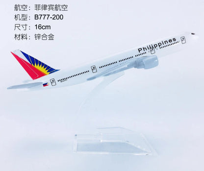 Aircraft Model Philippine BOEING 777 Passenger Aircraft Plane Airplane Diecast Model ( code 144 ) 16cm