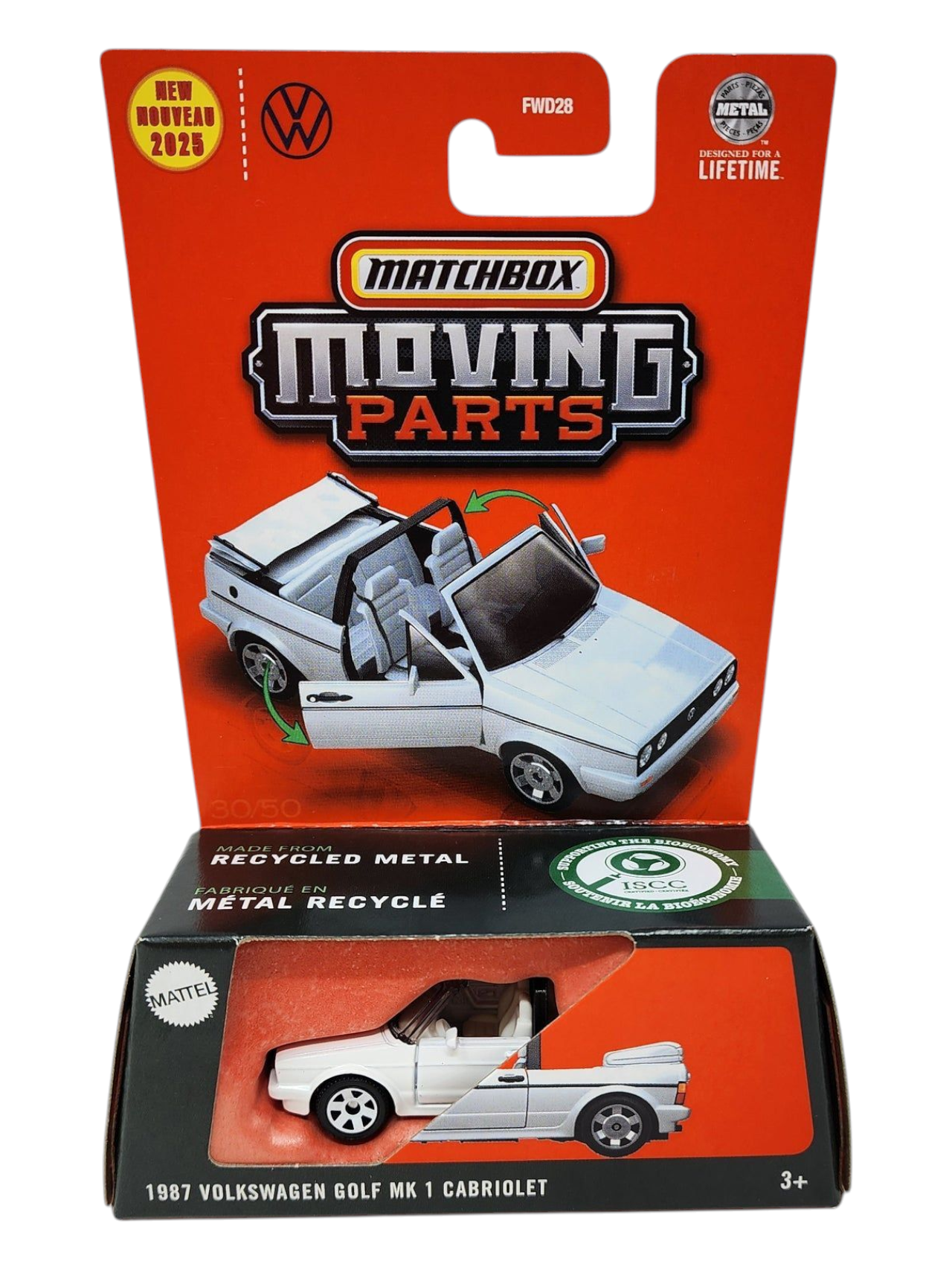 Volkswagen Golf MK7 1 Cabriolet Toy Car