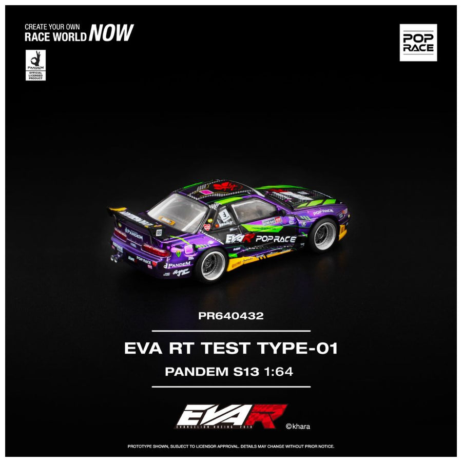 Pop Race PR64-432 Eva Rt Test Type-01 Pandem S13 1:64 Scale