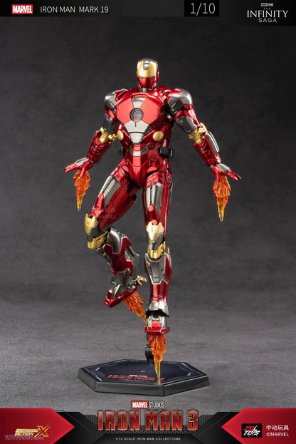 ZD Toys Marvel Studios The Infinity Saga Iron man 3 XIX 1:10 Scale MARK 19 Action Figure