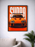 TOYOTA SUPRA MK4 | JDM LEGENDS #04 | CAR POSTER |(A4 Size)