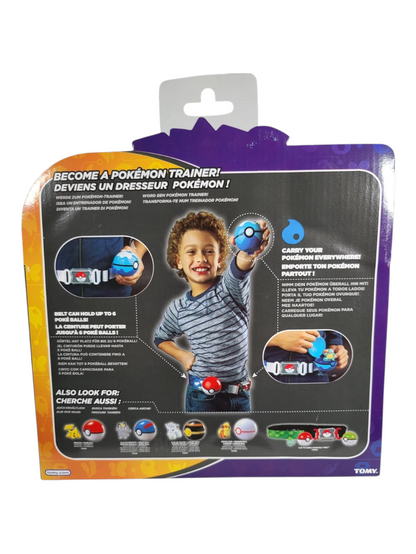 Tomy Pokémon Clip and Carry Poke Ball Belt, Squirtle,Carapuce, Schiggy
