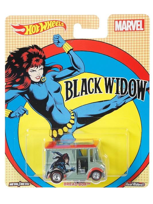 HotWheels Marvel Black Widow Bread Box Imported Premium 1:64 Scale