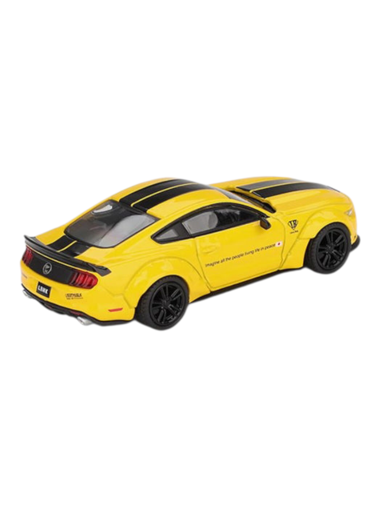 Mini GT Blister 1077: LB-WORKS FORD MUSTANG Triple Yellow 1:64 Scale