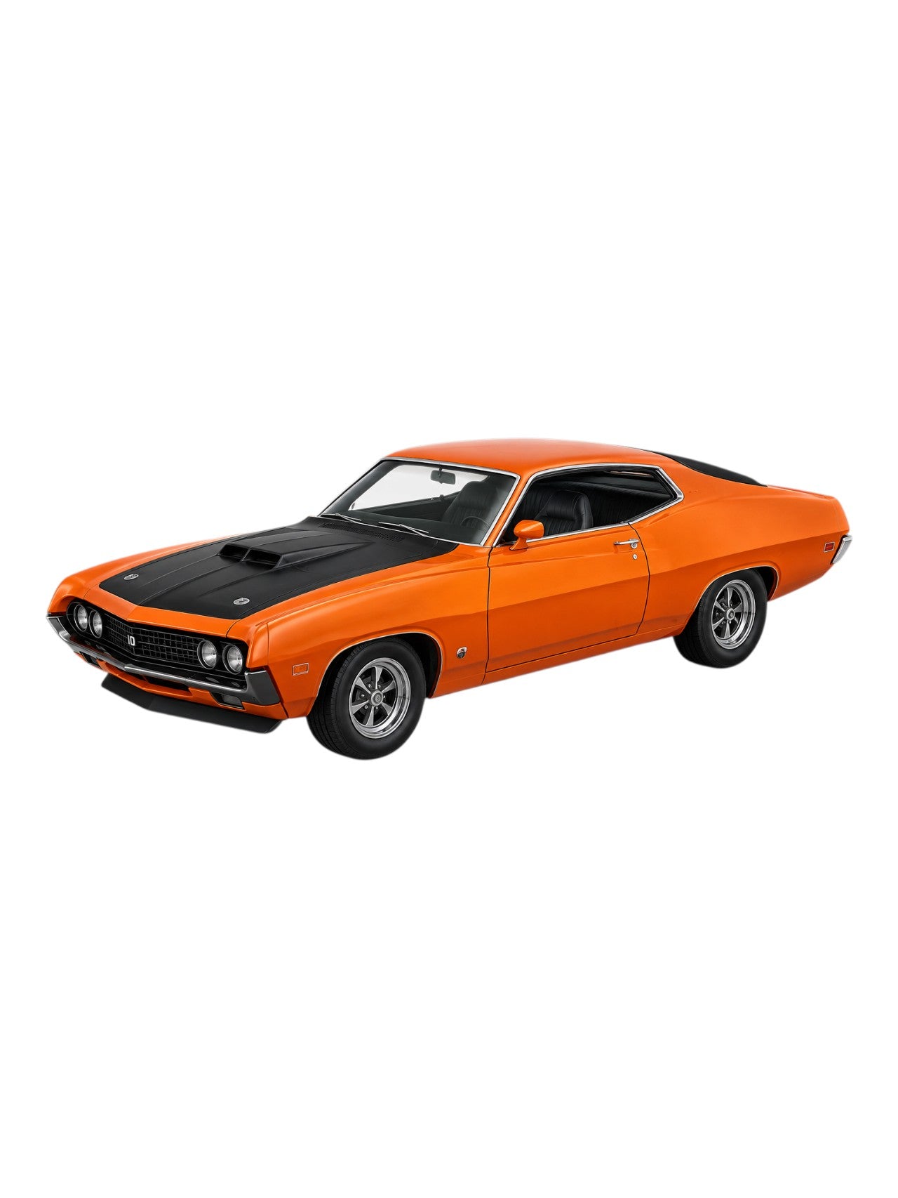 CCA 'Ford Torino Cobra (1970) Diecast Model Classic L05-01 / Orange Musical Car L05-02 Imported 1:64 Scale