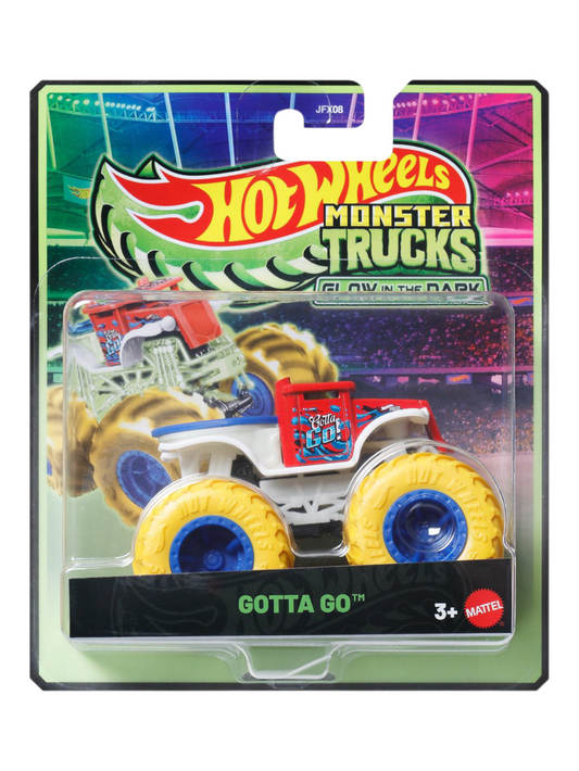 HotWheels monster trucks glow instead the dark gotta go 1:64 Scale JFX08