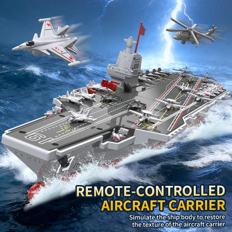 Aircraft Carrier Warship 2.4G Remote Control – RC Military Ship with Dual Motor & Long-Distance Super Warship