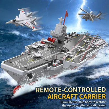 Aircraft Carrier Warship 2.4G Remote Control – RC Military Ship with Dual Motor & Long-Distance Super Warship