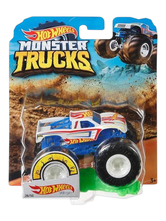 HotWheels Racing Monster Truck (Includes Connect and Crash Car) 1:64 Scale