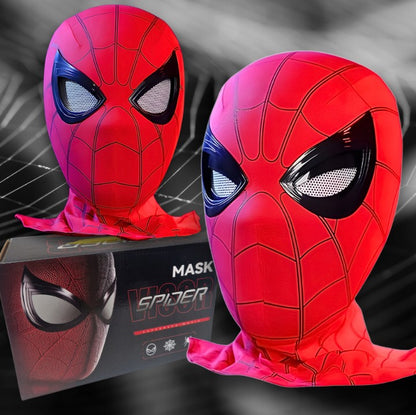 Spider-Man Interactive Mask | Opening your Mouth will Blinking Eyes  | Superhero Costume Mask