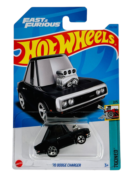 HotWheels Fast and Furious Tooned 70 Dodge Charger Imported Mainline 1:64 Scale