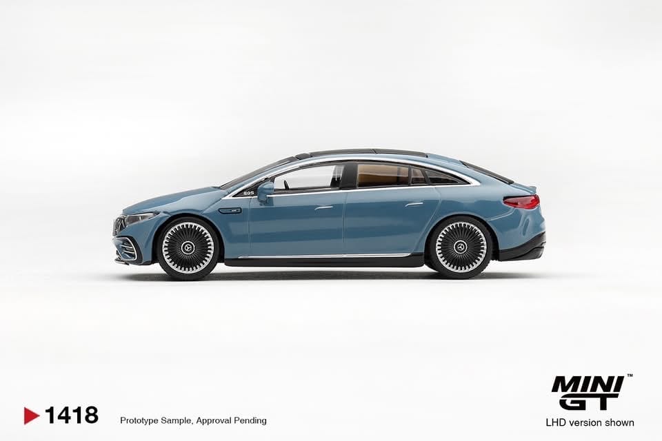 PRE-ORDER Mini GT- 1418 Mercedes-AMG EQS 53 Blue 1:64 Scale Diecast  Box/Blister (ETA- March 2027)