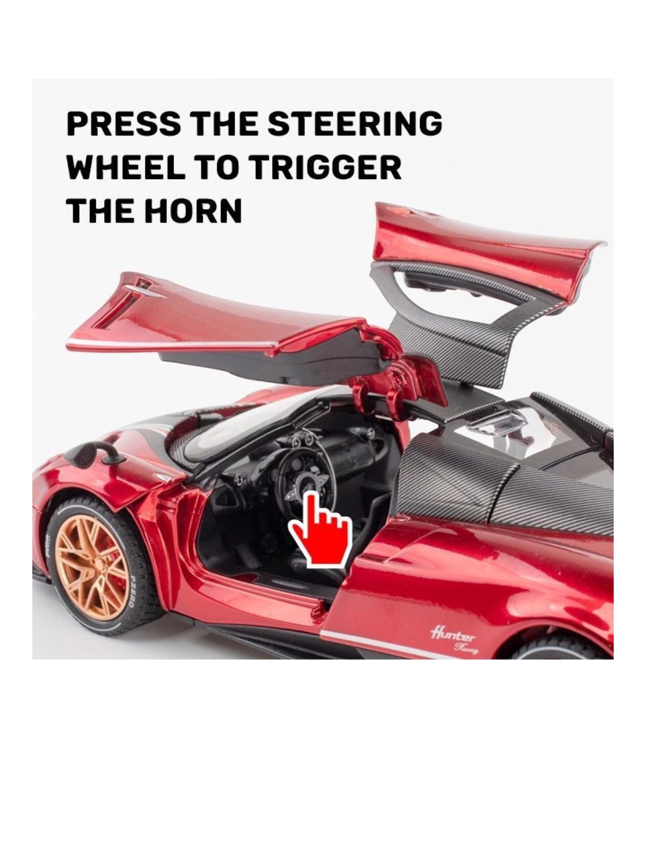 XQT Pagani Huayra Alloy Car Simulation Die-Cast Model 1:22 Scale