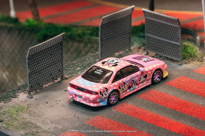 Tarmac Works VERTEX Silvia (S14) Disney Minnie Mouse 1:64 Scale Diecast Model
