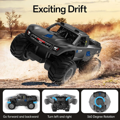 Remote Control Cars For Kids, Land & Water Off-Road Monster Truck for Boys, 4WD RC Stunt Car Scale 1:16 | Code: Q156