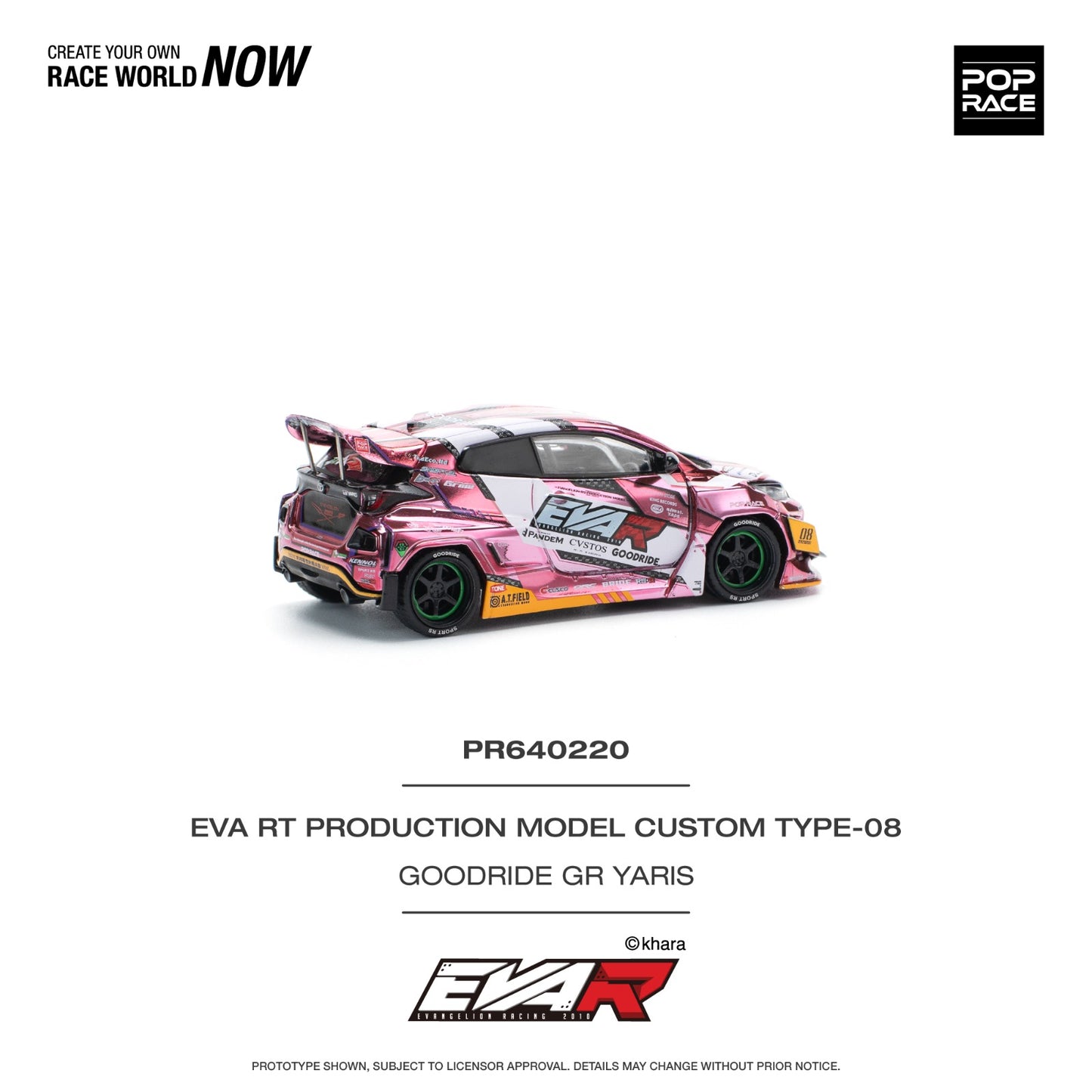 Pop race pr64-220 goodride gr yaris 1:64 Scale