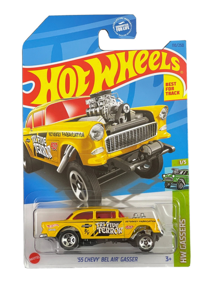 HotWheels 55 chevy bel air gasser Imported Mainline 1:64 Scale HKH61- M7C5