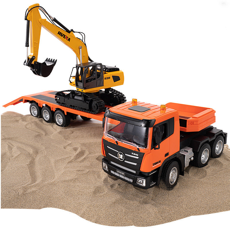 HUINA R/C Engineering Vehicle 9-Function RC Construction Truck & Excavator | Premium 1:18 Scale Model 1319
