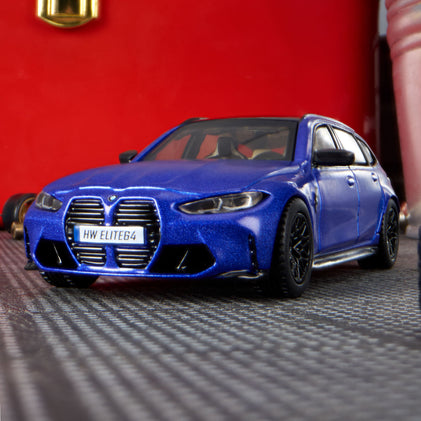 HotWheels elite 64 BMW M3 TOURING Imported Premium RLC 1:64 Scale ( With Protector) HWR93