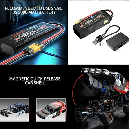MJX H8p Ford Motor Company Bronco R Licensed 4WD RC Rock Crawler – Brushless Motor, 80A ESC, High-Speed Off-Road Remote Control Vehicle Imported 1:8 Scale