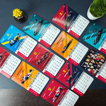 F1 Desk Calendar 2025 (4x6 inches)