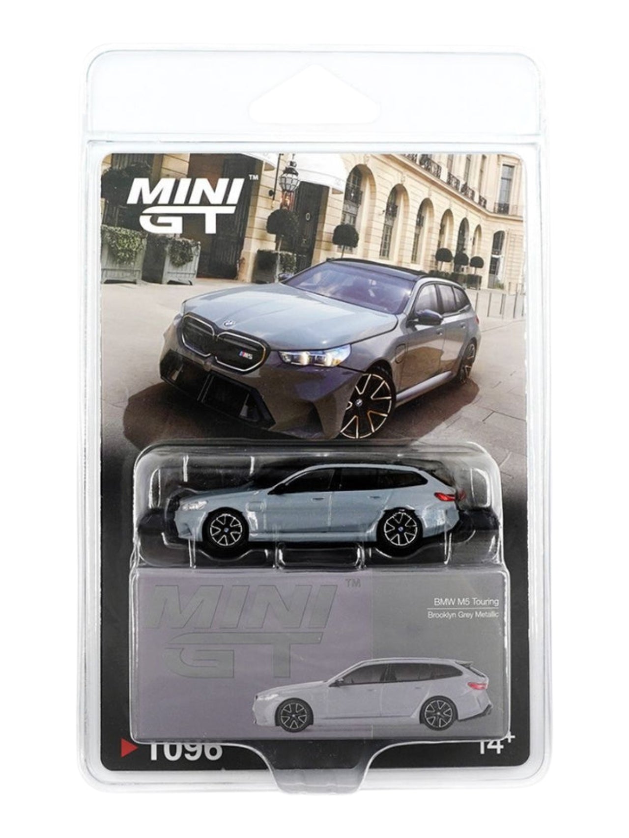 Mini GT BMW M5 Touring G99 Brooklyn Grey Metallic (No.1096) 1:64 Scale