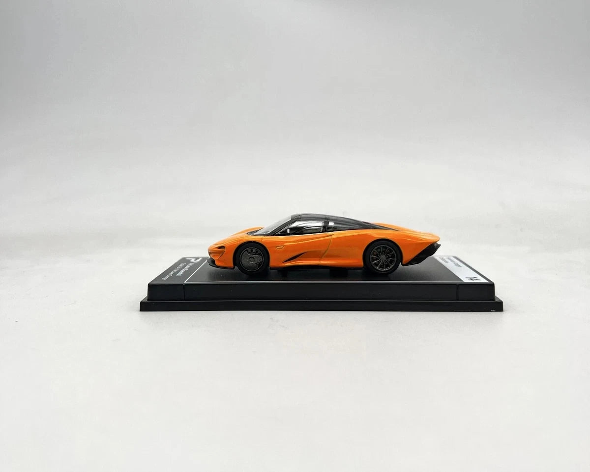 Postercars Hypercar League Collection Mclaren Speedtail 1:64 Scale / Mclaren Orange ( No 14 )