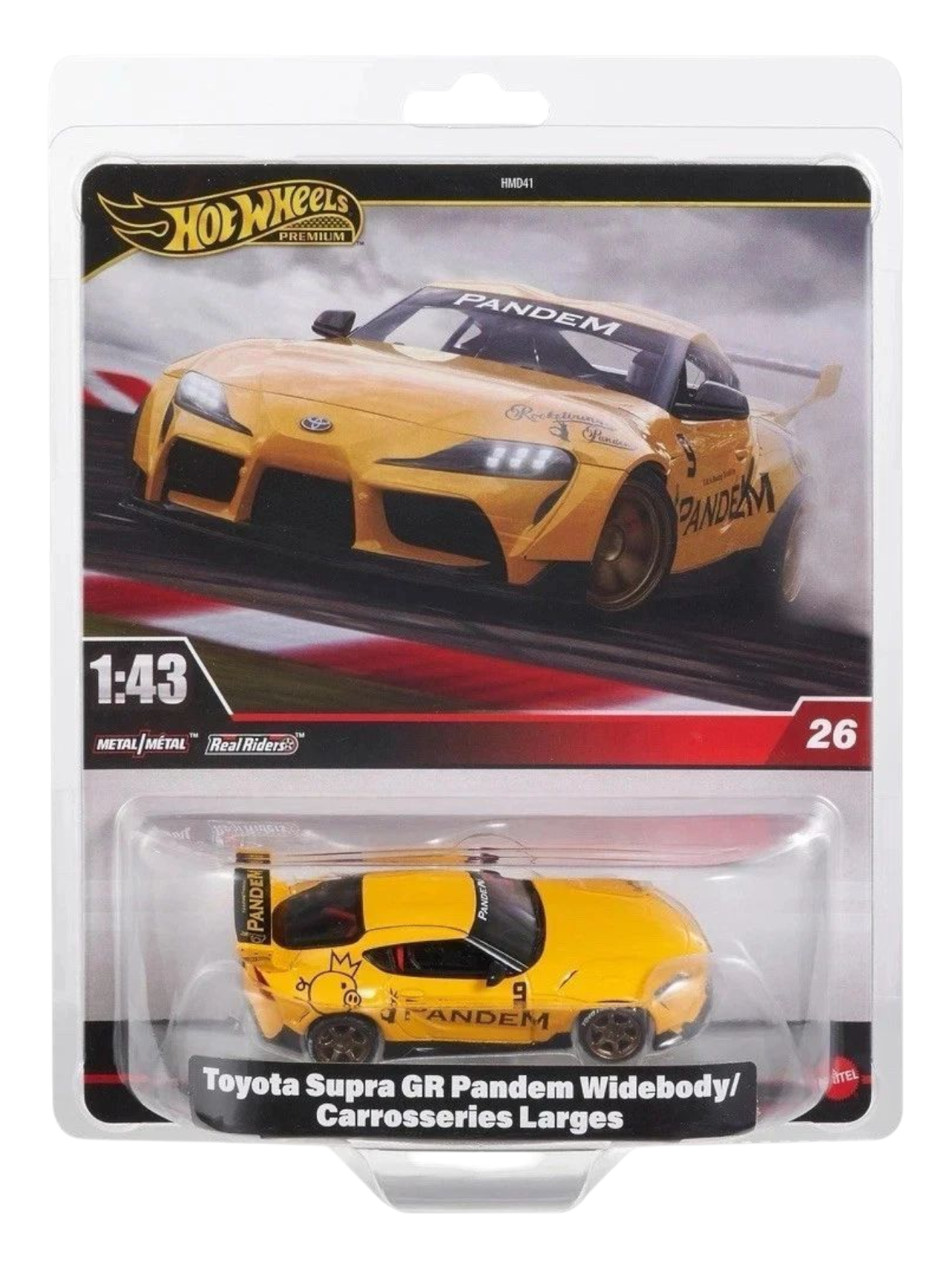 HotWheels Toyota Supra GR Pandem Widebody/Carrosseries Larges Imported Premium 1:43 Scale (With Protector)