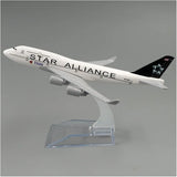 Aircraft Model Star Alliance, Avión De Aleación De Modelo Airplane B747, HS-TGW 16cm (code 130)