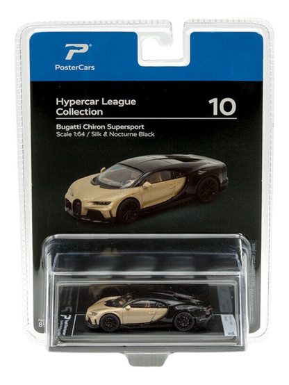 PosterCars Hypercar League Collection Bugatti Chiron Supersport 1:64 Scale