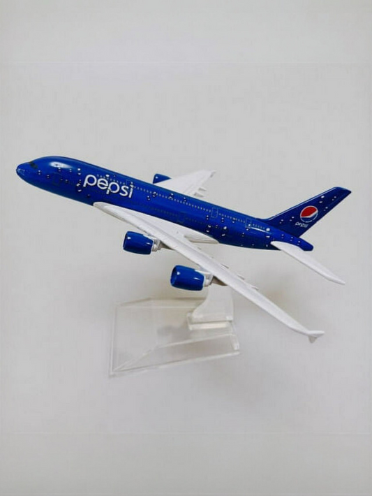 Aircraft Model Airbus A380 Air Pepsi Airplane 16 CM (Code-106)