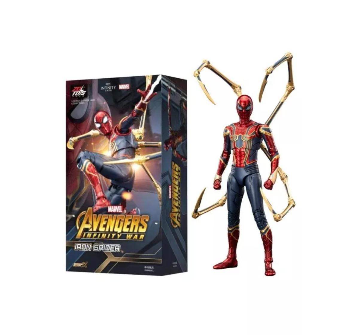 ZD Toys Marvel Avengers Infinity War Iron Spider Action Figure – 1/10 Scale Collectible | Model - 1913-04