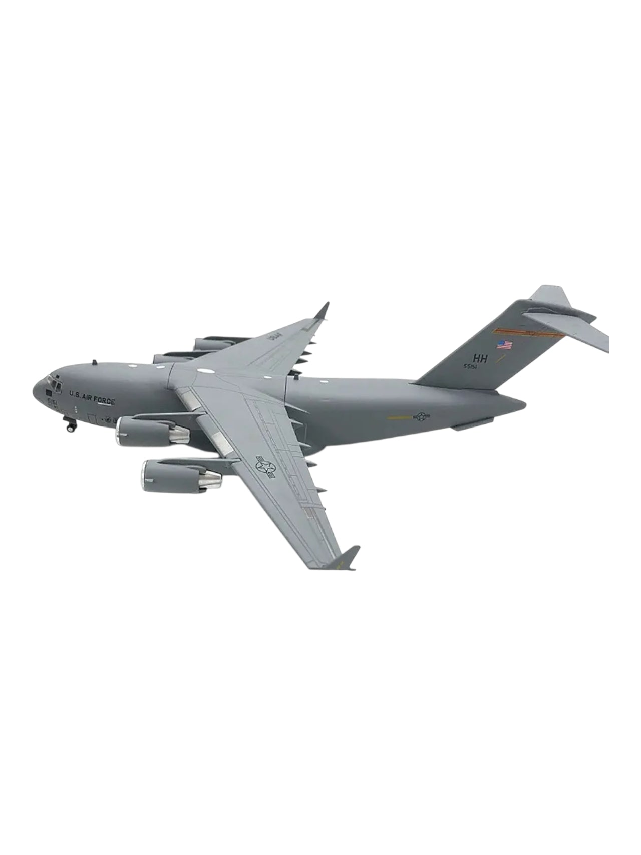 Aircraft U.S. Air Force C-17 Globemaster lll Military Model Premium Diecast Display Model (1:200 Scale) Includes Display Stand