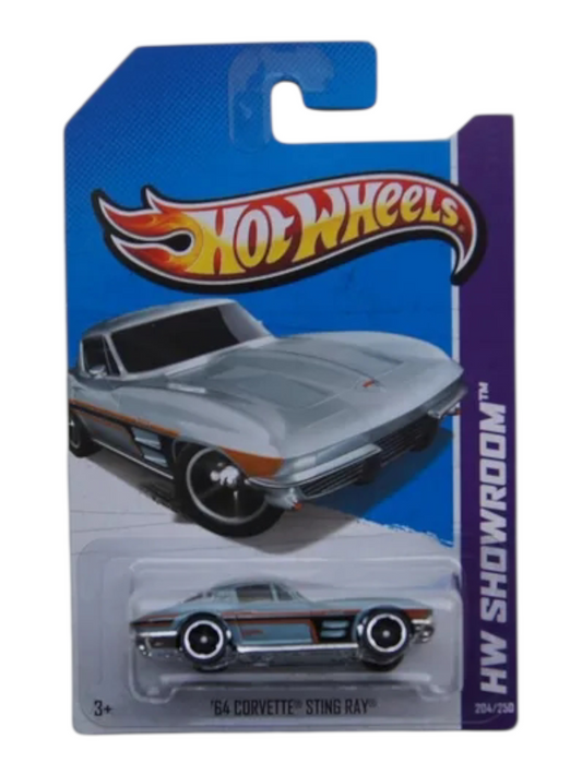 HotWheels 64 Corvette Sting Ray Imported Mainline 1:64 Scale (Blister Damage)