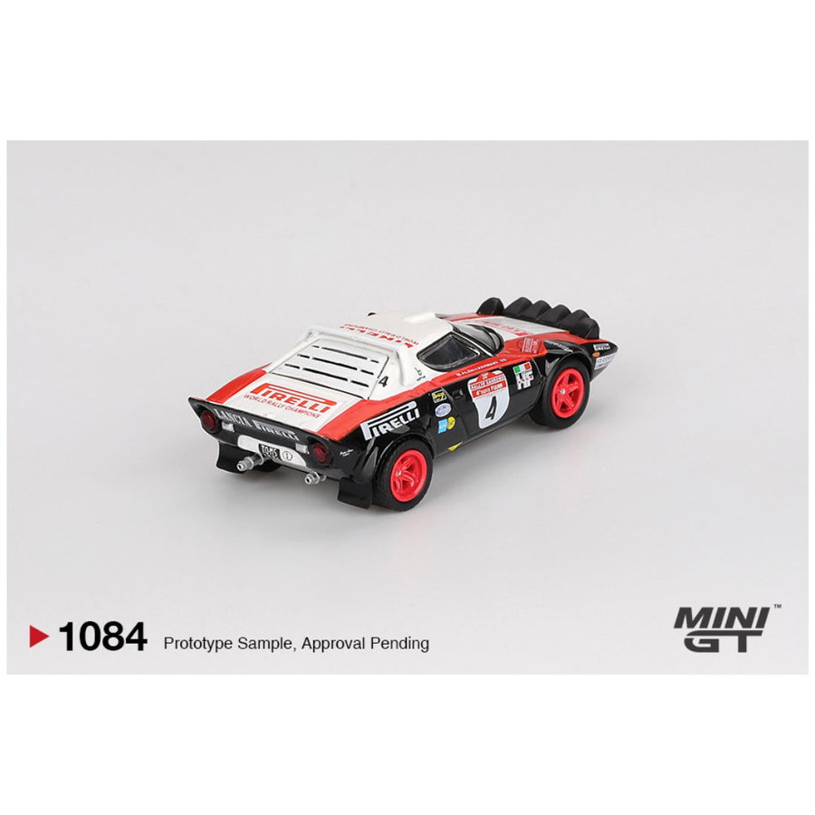 Mini GT #1084: Lancia Stratos HF #4 1978 Rally Sanremo Winner LHD 1:64 Scale