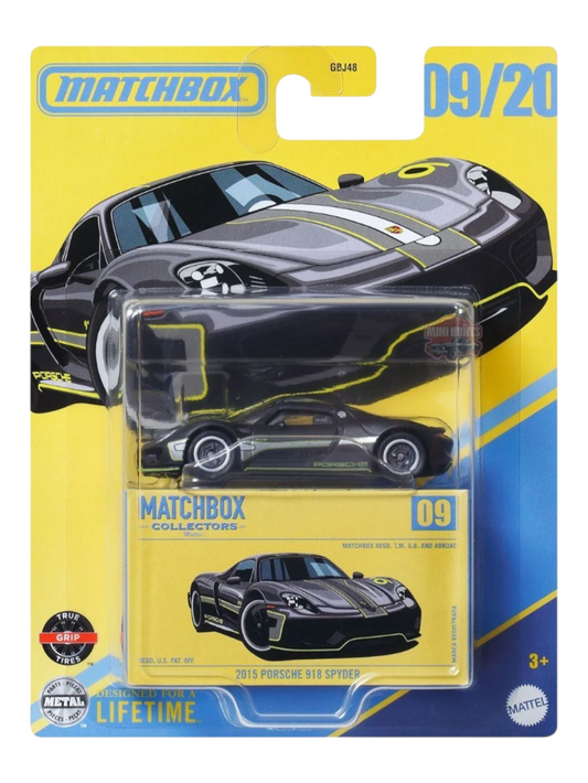 Matchbox Collectors Series 2015 Porsche 918 Spyder 09/20 Imported Mainline 1:64 Scale