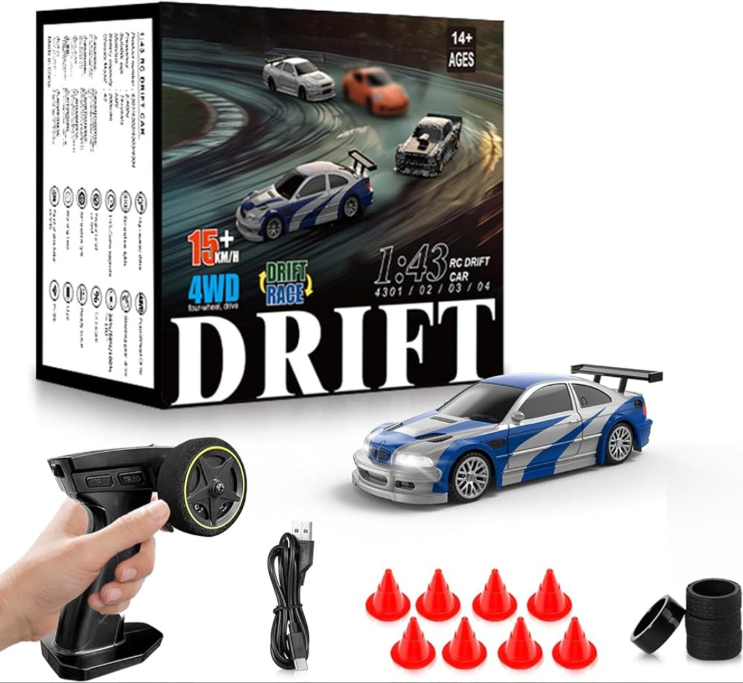Mini Remote Control (RC) Drift Car 1:43 Scale