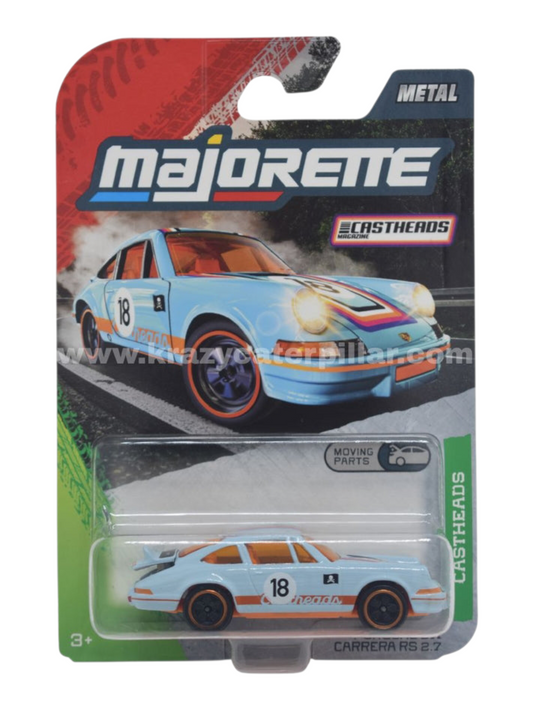 Majorette cast heads premium car porsche 911 carrera rs 2.7 1:64 Scale 8504100001