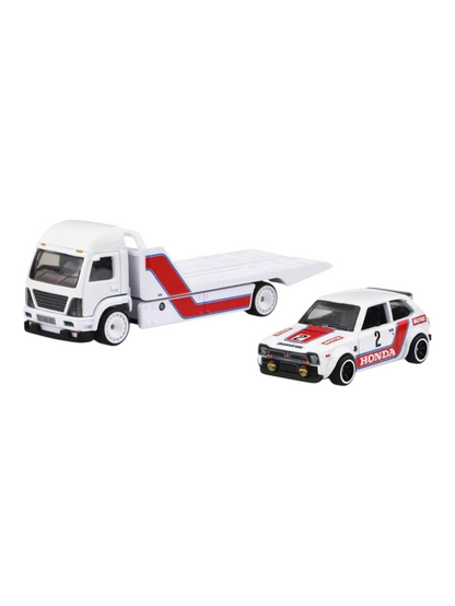 HotWheels Car Culture Team Transport 73 Honda Civic Custom Aero Lift Imported 1:64 Scale