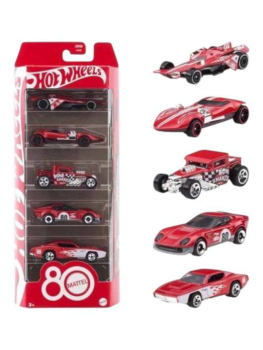 Hotwheels core Mattel 80th anniversary pack of 5 imported  5 pack 1:64 Scale