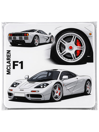 JDM & Classic Cars Fridge Magnet Collection | McLaren F1, Rolls-Royce Phantom, Porsche 911 GT3 RS, Mercedes-Benz 190E, Nissan Skyline R34, Toyota Supra & RX-7 Designs