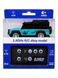 Mini RC 2.4GHz Remote Control Alloy SUV Car with Rechargeable Battery & LED Lights.