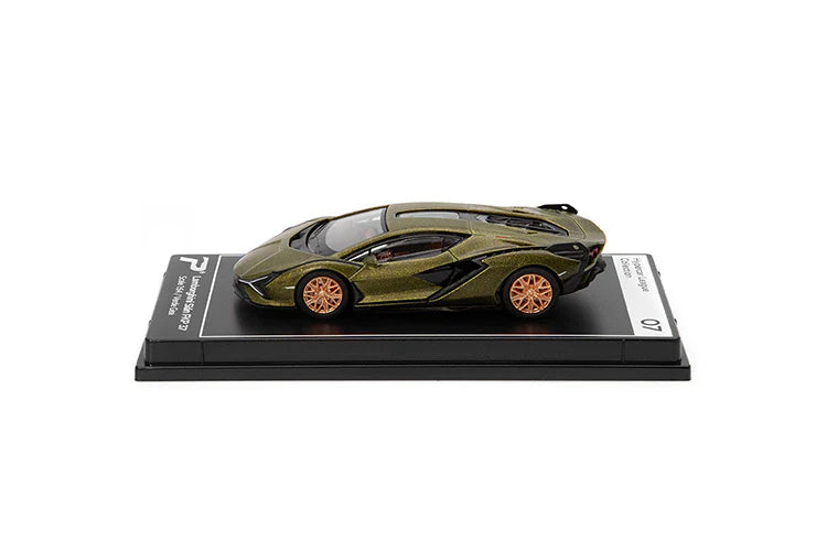 Postercars Hypercar League Collection Lamborghini Sian FKP 37 1:64 Scale  / Verde Gea (No 07)