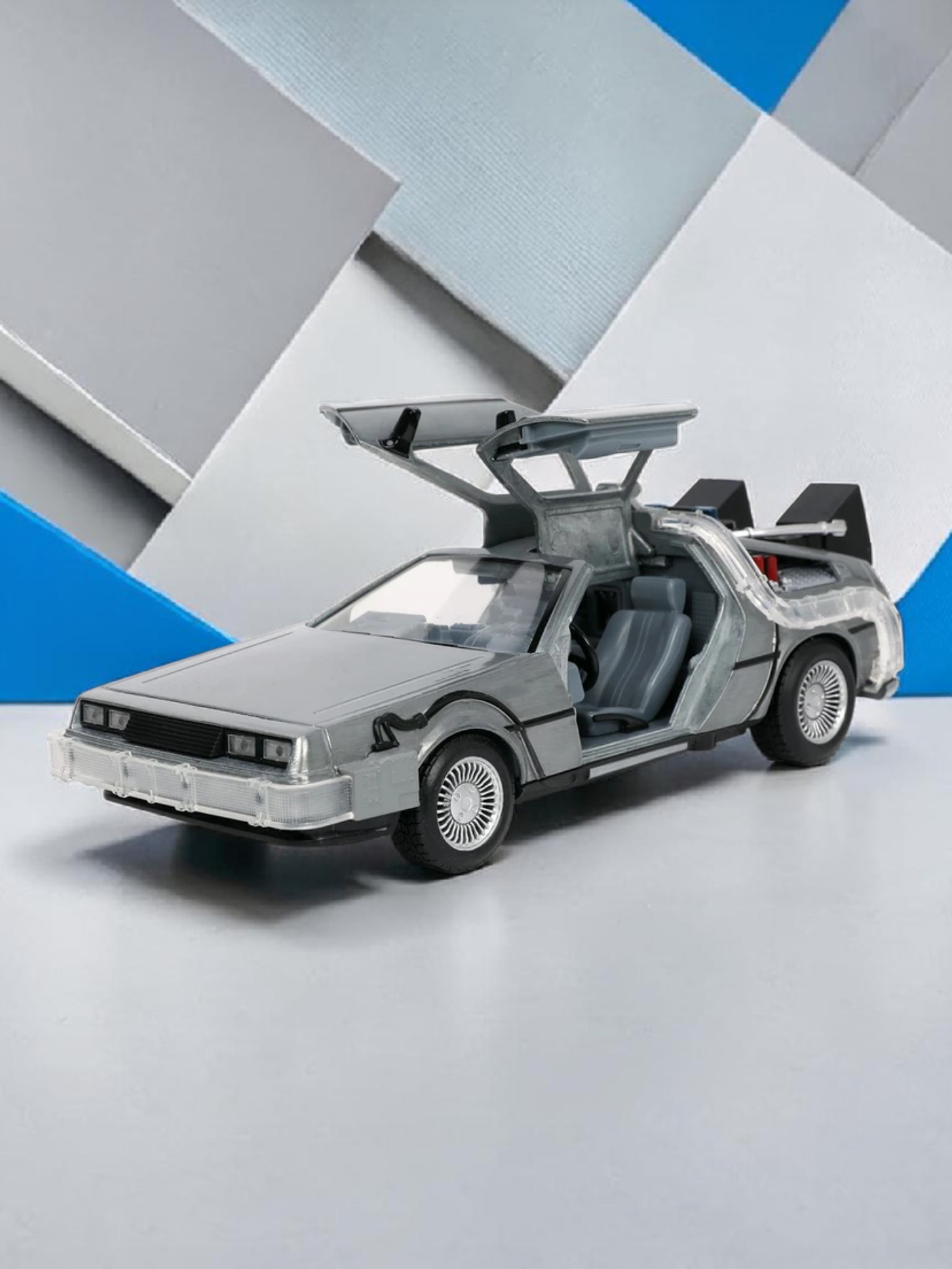 Jada Back To The Future Time Machine With Light Hollywood Rides Imported 1:24 Scale Diecast Model