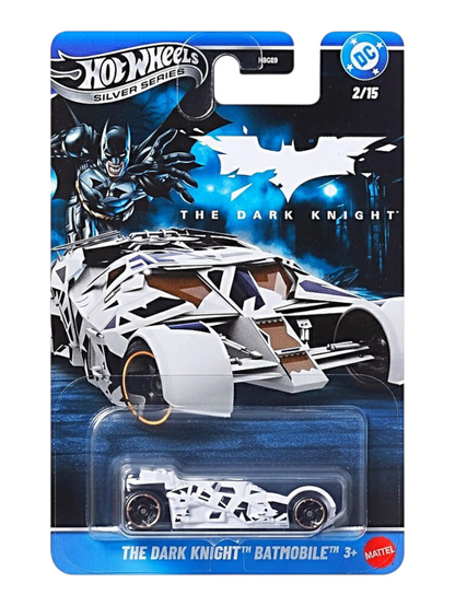 HotWheels Batman Silver Series vehicle collection 1:64 Scale Set of 5 Imported Mainline Card Art