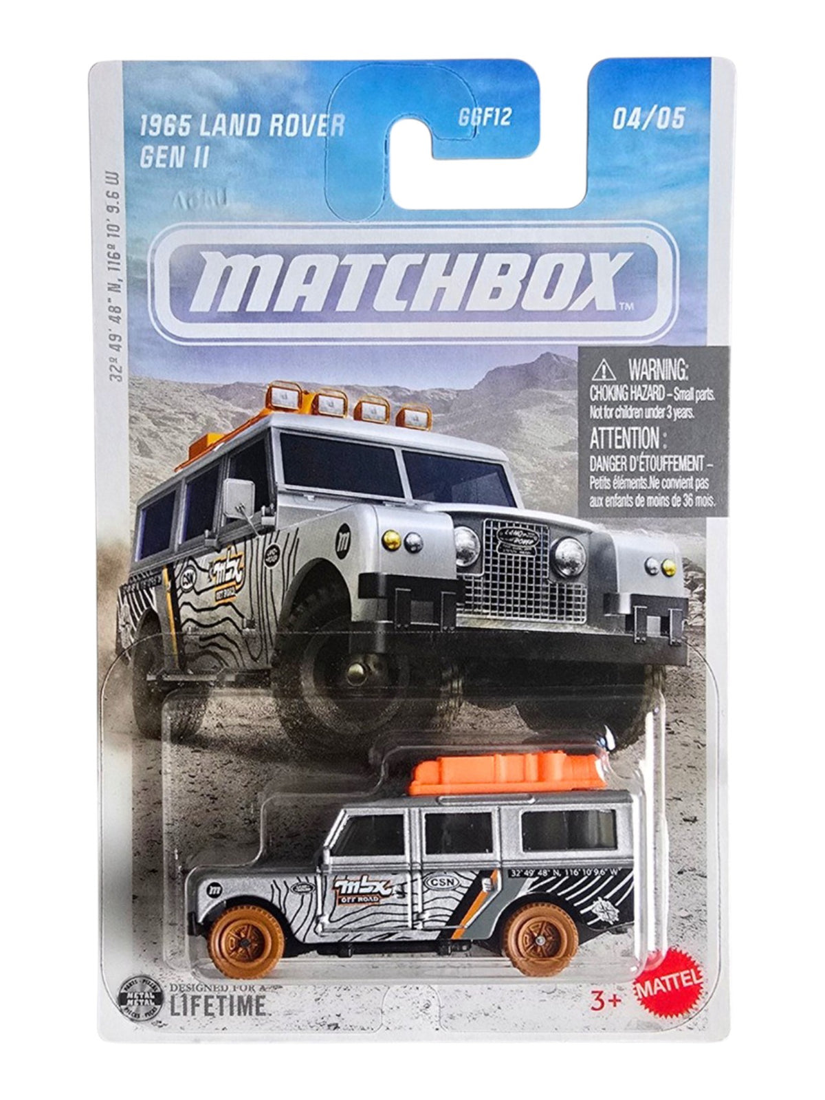 Matchbox 1965 Land Rover Gen 2 Imported Mainline Card Art 1:64 Scale
